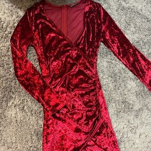 Velvet Red Dress